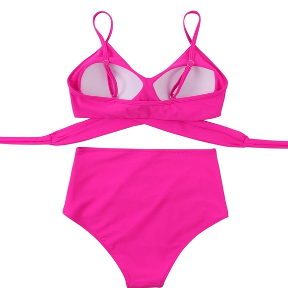 Brand New High-waisted Two-Piece Bathing Suit - Picture 2 of 3